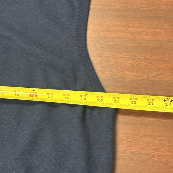 Club Room Sweater Vest‎ Cashmere Mens L Blue V Neck Knit Soft Casual Preppy - Picture 5 of 5